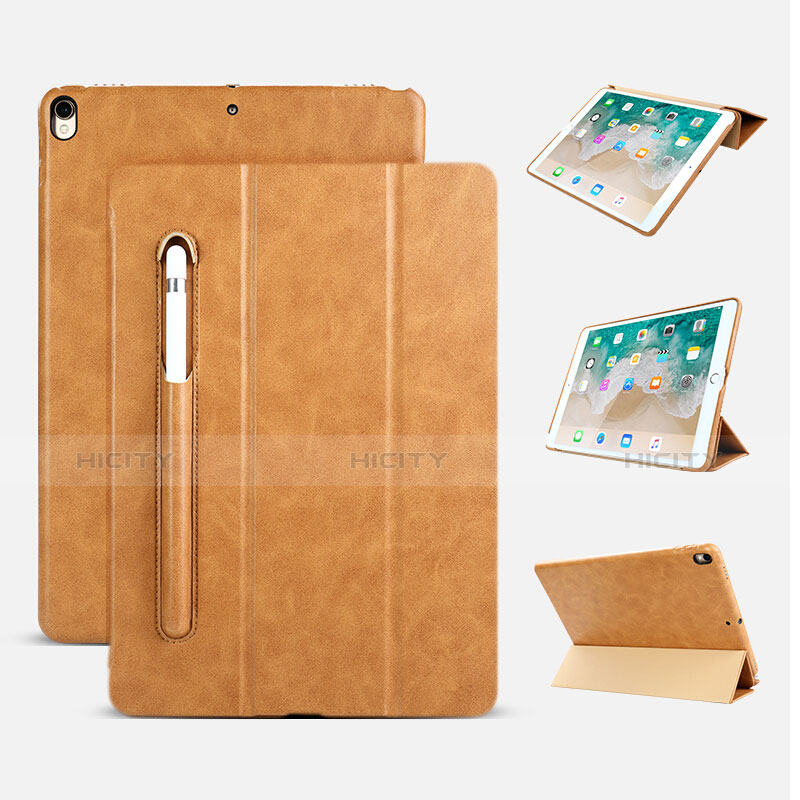 Custodia Portafoglio In Pelle Supporto con Pencil Holder per Apple iPad Pro 10.5 Marrone