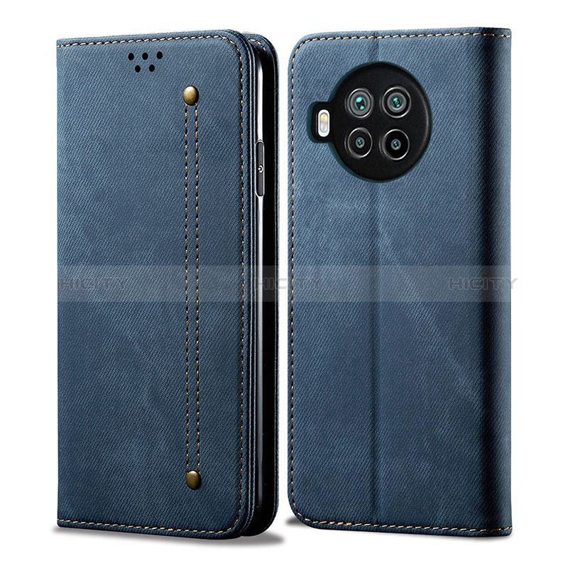 Custodia Portafoglio In stoffa con Supporto B01S per Xiaomi Mi 10T Lite 5G Blu