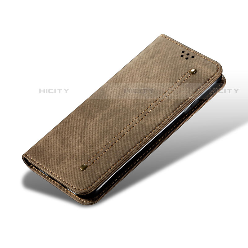 Custodia Portafoglio In stoffa con Supporto B03S per Samsung Galaxy S21 Plus 5G Khaki