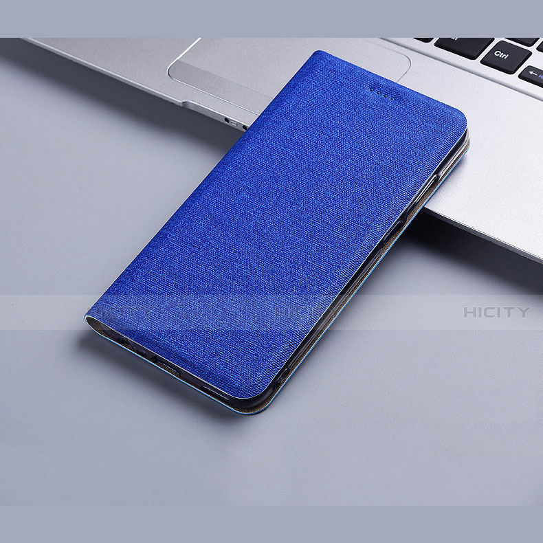 Custodia Portafoglio In stoffa con Supporto H01 per Apple iPhone 13 Mini Blu