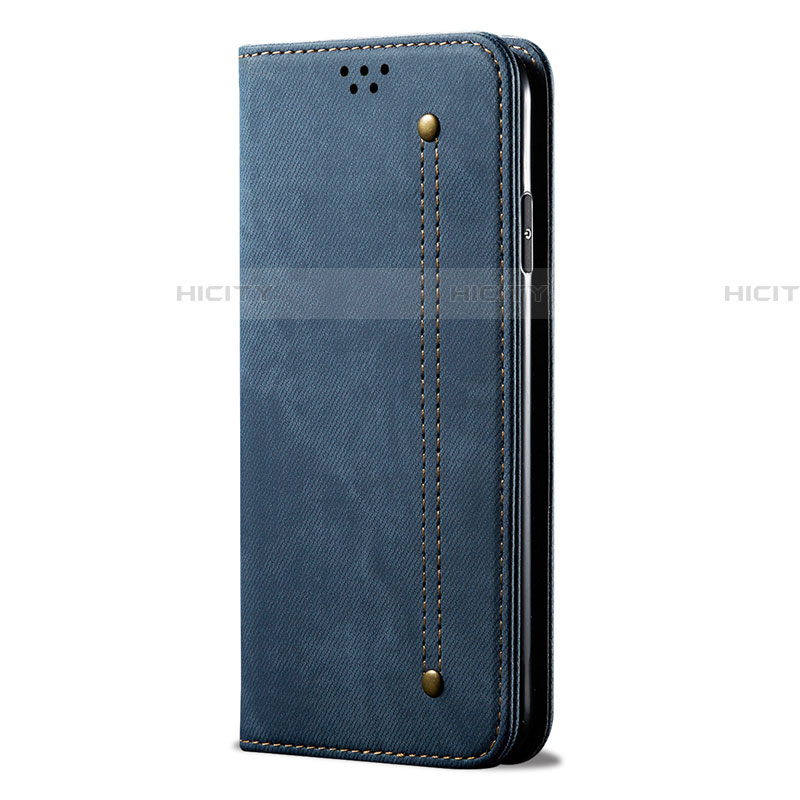 Custodia Portafoglio In stoffa con Supporto H01 per OnePlus 8 Pro Blu