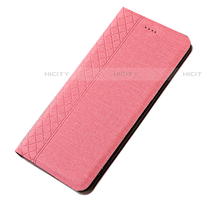 Custodia Portafoglio In stoffa con Supporto H01 per Samsung Galaxy A70 Rosa