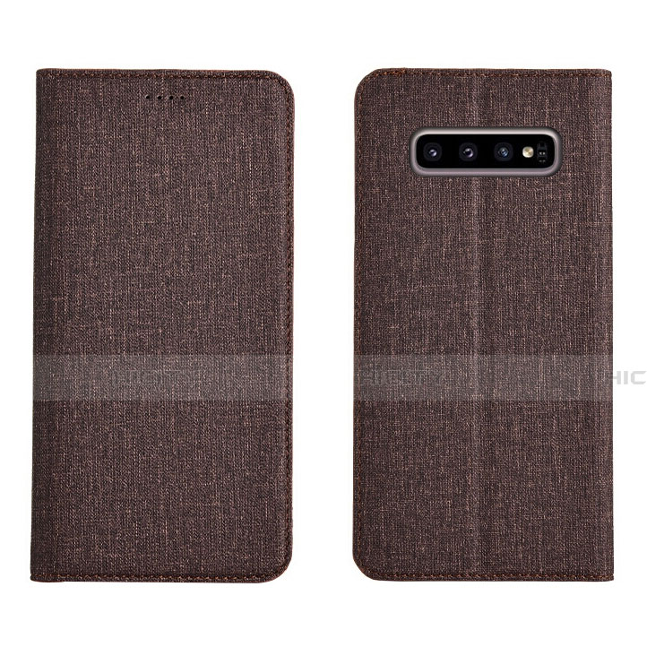 Custodia Portafoglio In stoffa con Supporto H01 per Samsung Galaxy S10 Plus