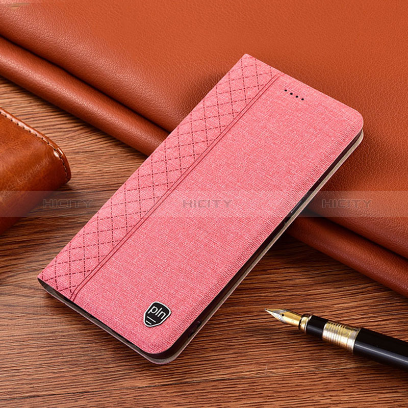 Custodia Portafoglio In stoffa con Supporto H12P per Samsung Galaxy Note 20 5G Rosa