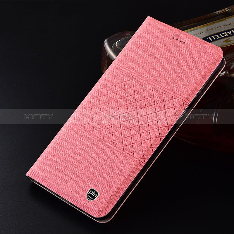 Custodia Portafoglio In stoffa con Supporto H13P per Samsung Galaxy Note 20 Ultra 5G Rosa