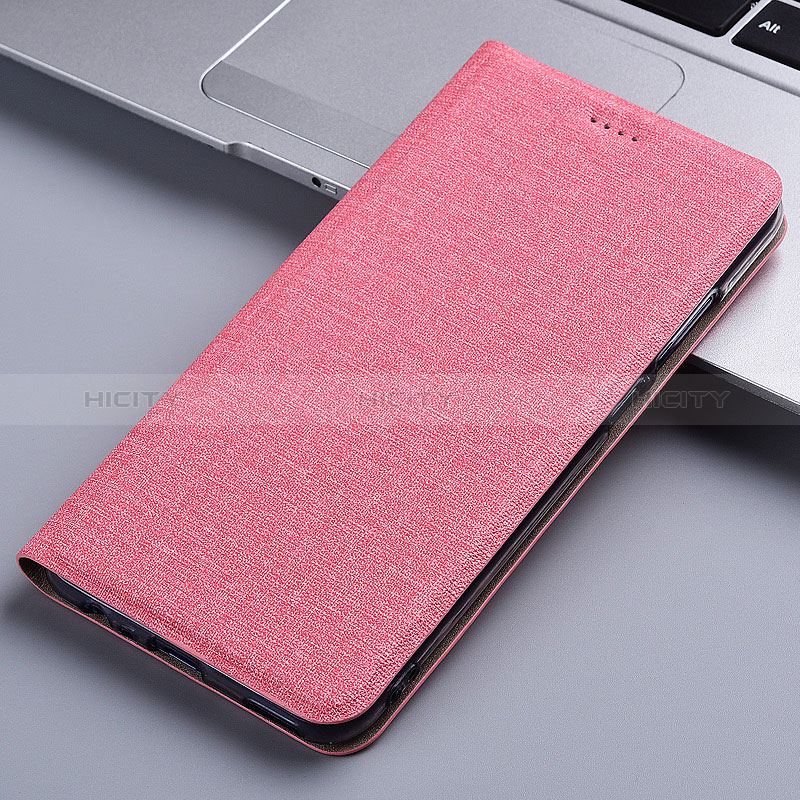 Custodia Portafoglio In stoffa con Supporto H21P per Samsung Galaxy Note 20 Ultra 5G Rosa