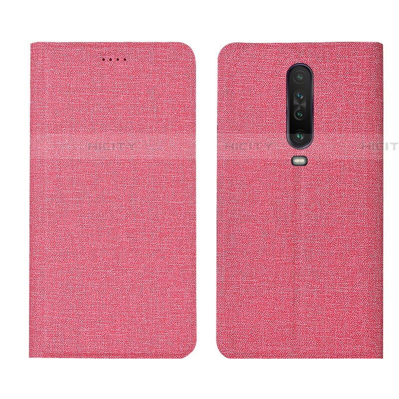 Custodia Portafoglio In stoffa con Supporto L01 per Xiaomi Redmi K30 5G Rosa