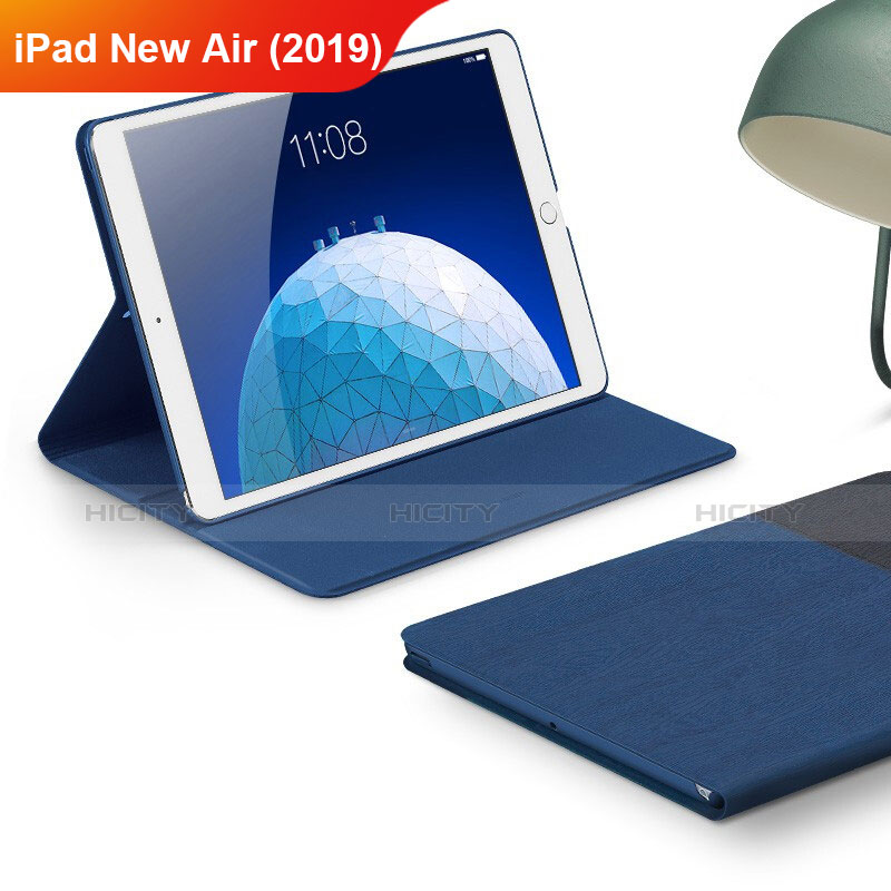 Custodia Portafoglio In stoffa con Supporto per Apple iPad New Air (2019) 10.5 Blu