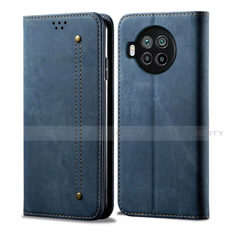 Custodia Portafoglio In stoffa con Supporto per Xiaomi Mi 10T Lite 5G Blu
