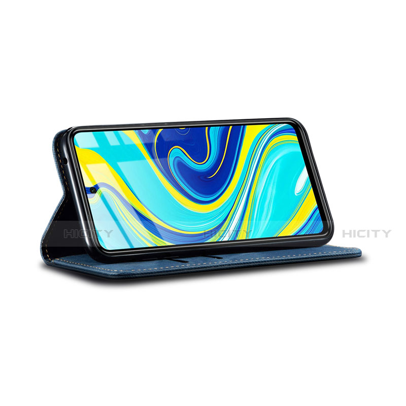 Custodia Portafoglio In stoffa con Supporto per Xiaomi Redmi Note 9 Pro Max