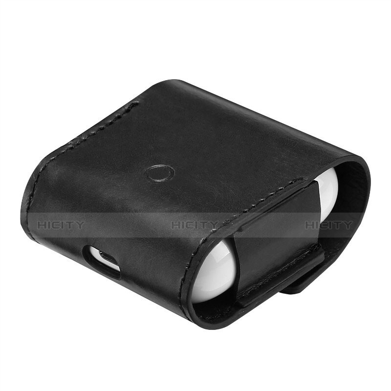 Custodia Portatile con Moschettone per AirPods Custodia di Ricarica A02 Nero