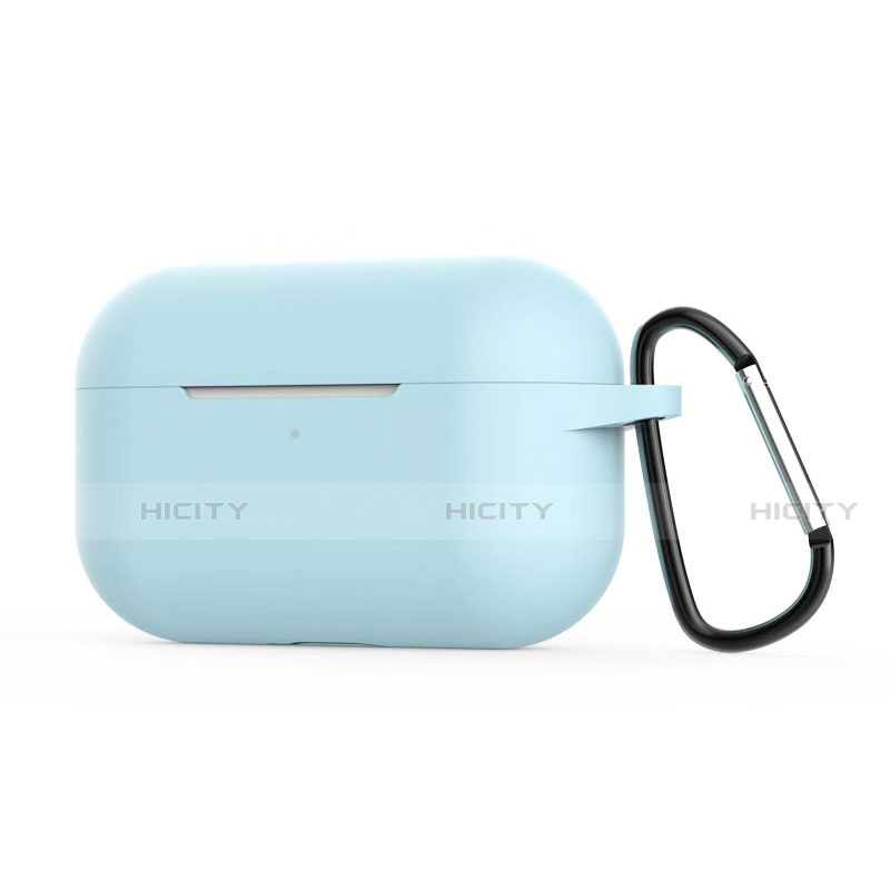 Custodia Portatile con Moschettone per AirPods Pro Custodia di Ricarica C02 Ciano