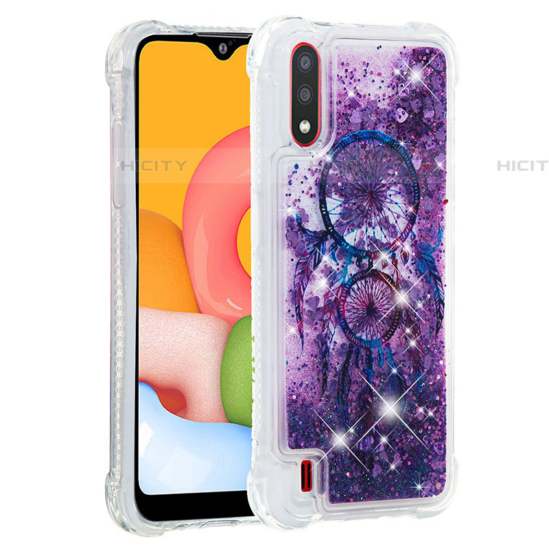 Custodia Silicone Cover Morbida Bling-Bling S01 per Samsung Galaxy A01 SM-A015