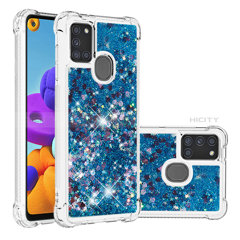 Custodia Silicone Cover Morbida Bling-Bling S01 per Samsung Galaxy A21s