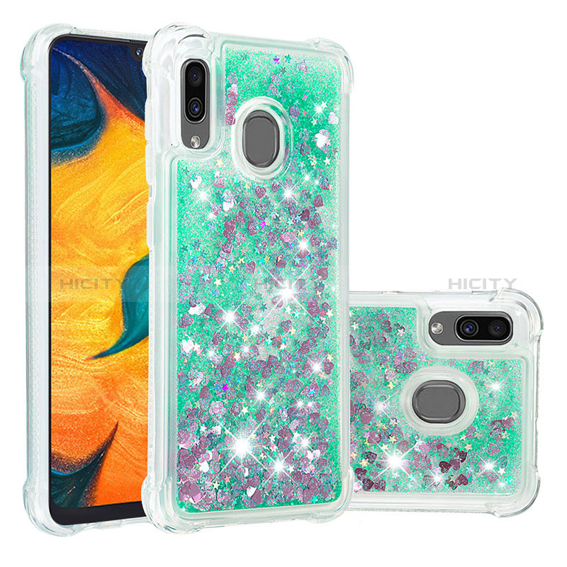 Custodia Silicone Cover Morbida Bling-Bling S01 per Samsung Galaxy A30