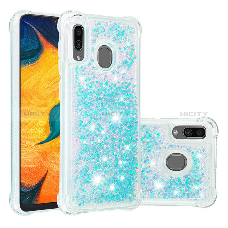 Custodia Silicone Cover Morbida Bling-Bling S01 per Samsung Galaxy A30