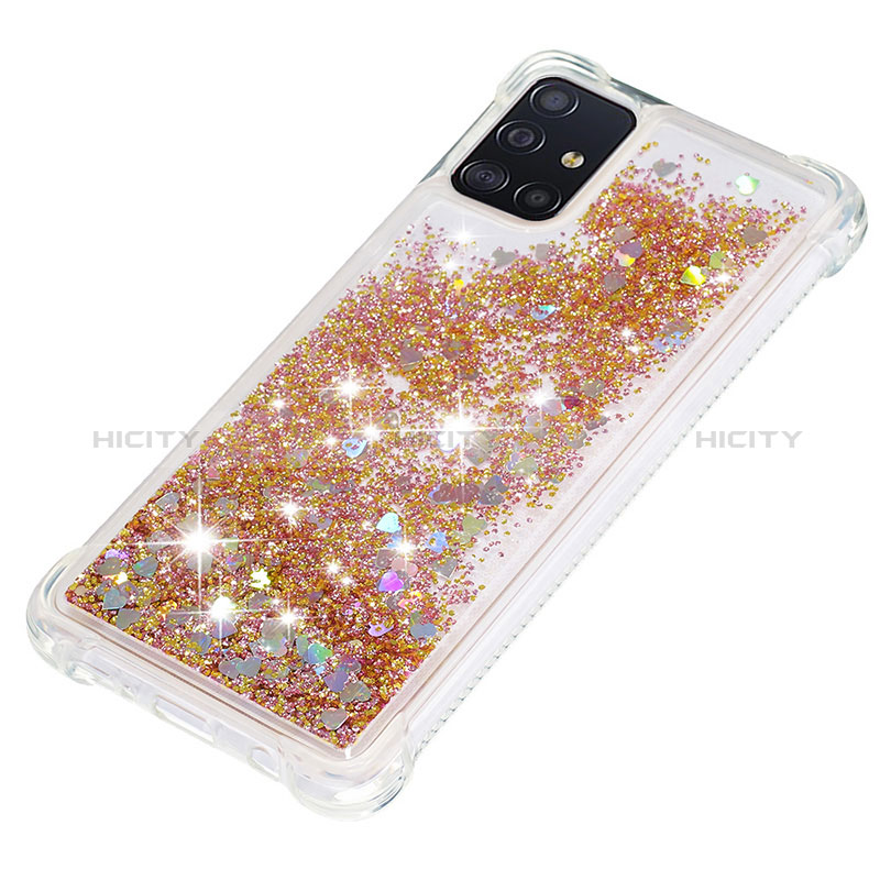 Custodia Silicone Cover Morbida Bling-Bling S01 per Samsung Galaxy A51 4G