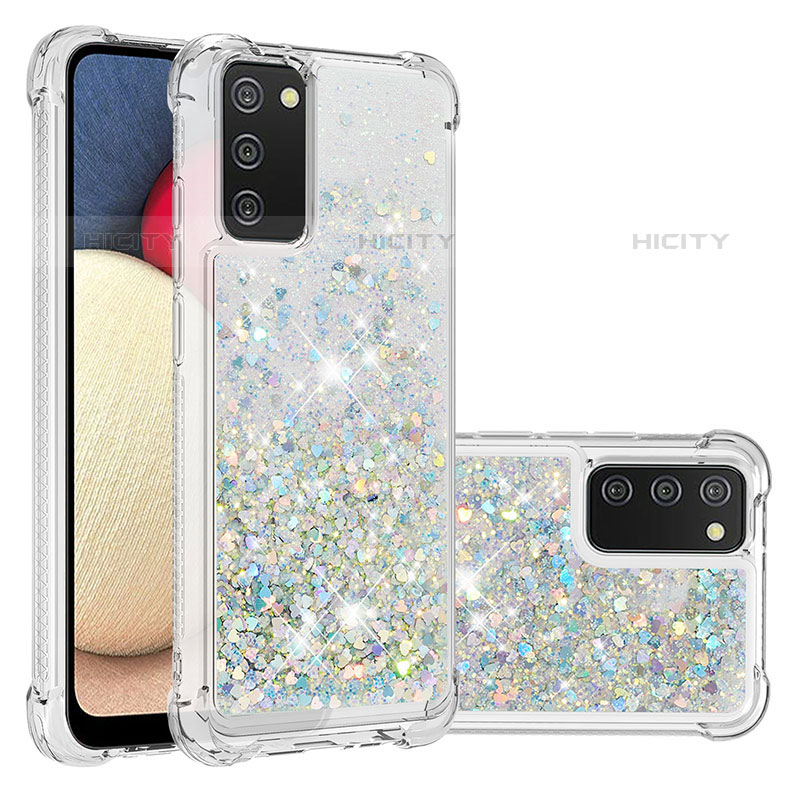 Custodia Silicone Cover Morbida Bling-Bling S01 per Samsung Galaxy M02s