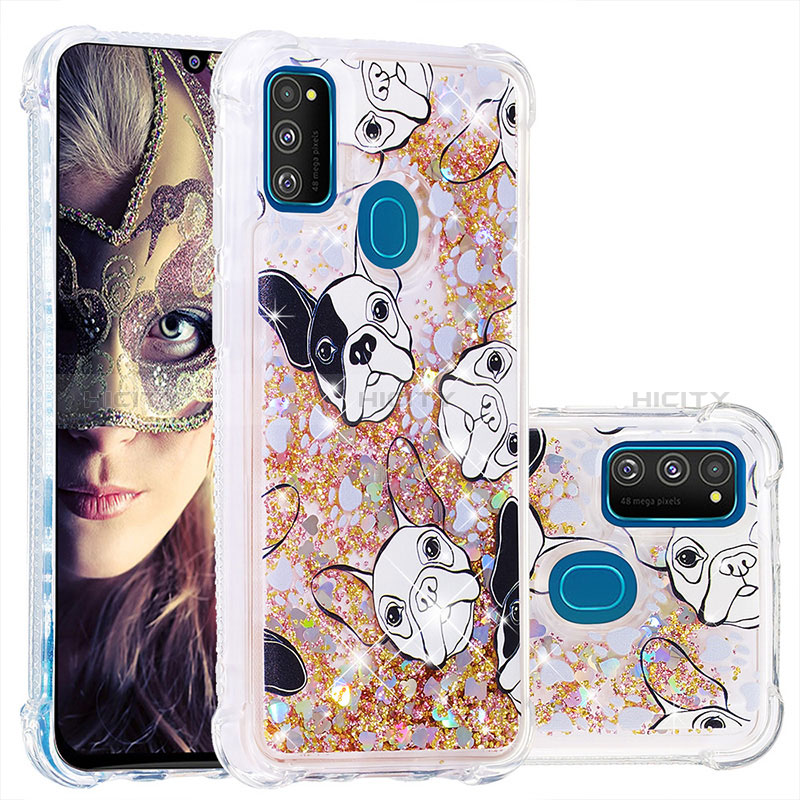 Custodia Silicone Cover Morbida Bling-Bling S01 per Samsung Galaxy M21