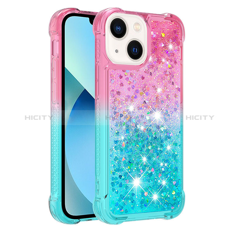 Custodia Silicone Cover Morbida Bling-Bling S02 per Apple iPhone 14