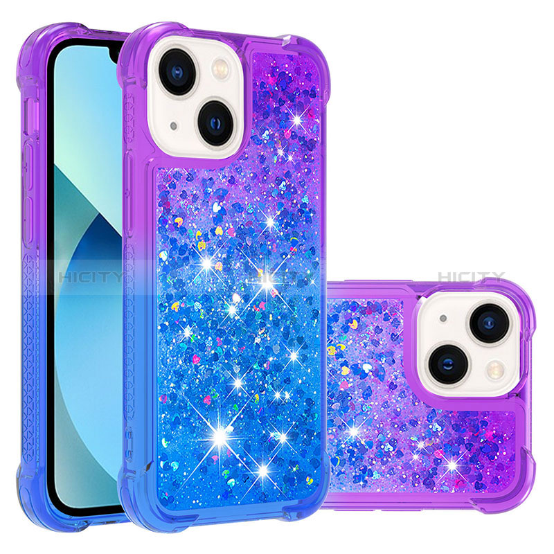 Custodia Silicone Cover Morbida Bling-Bling S02 per Apple iPhone 14 Plus