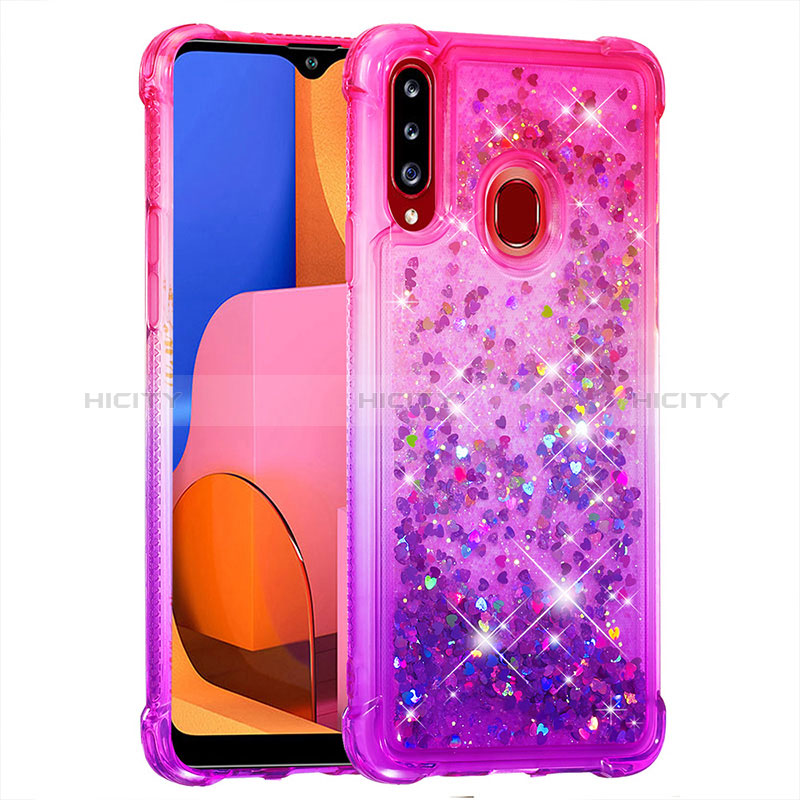 Custodia Silicone Cover Morbida Bling-Bling S02 per Samsung Galaxy A20s