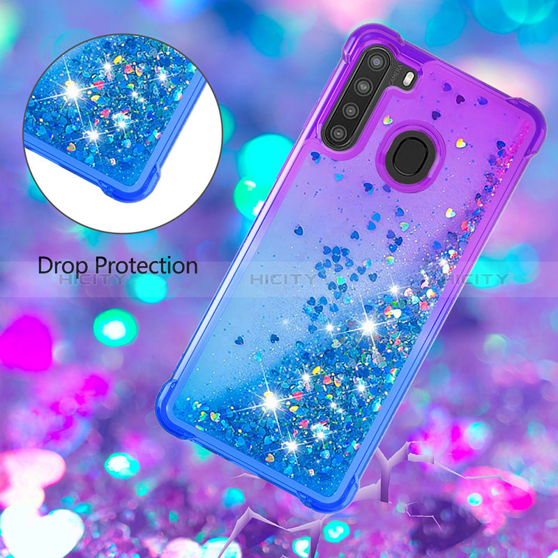 Custodia Silicone Cover Morbida Bling-Bling S02 per Samsung Galaxy A21