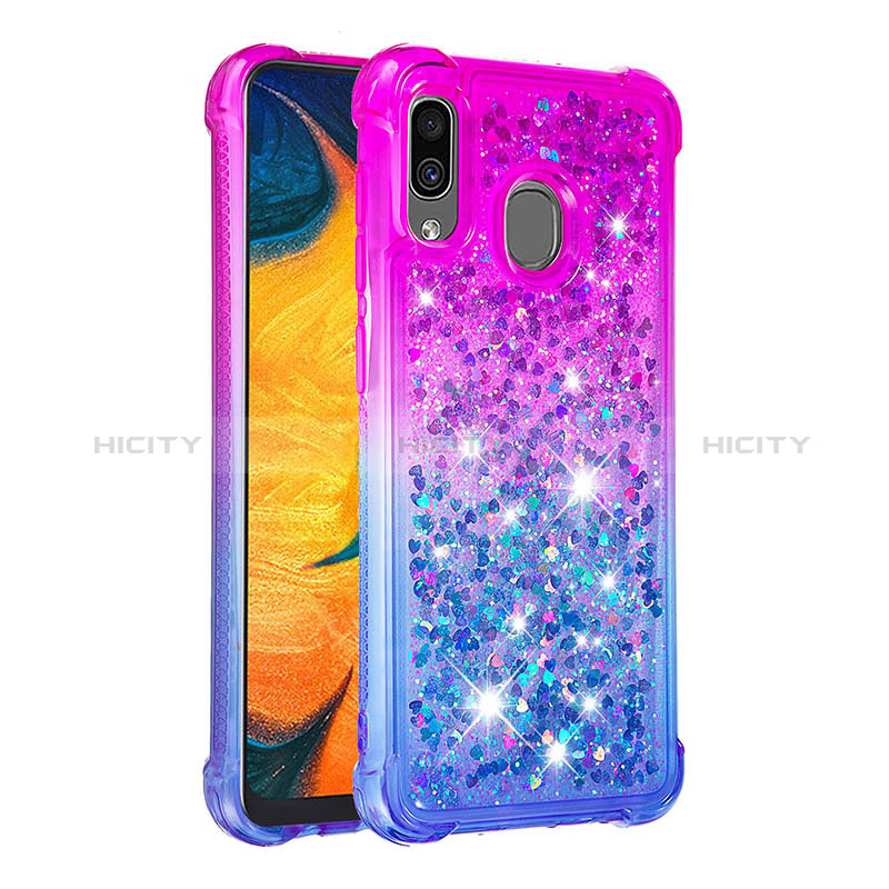 Custodia Silicone Cover Morbida Bling-Bling S02 per Samsung Galaxy A30