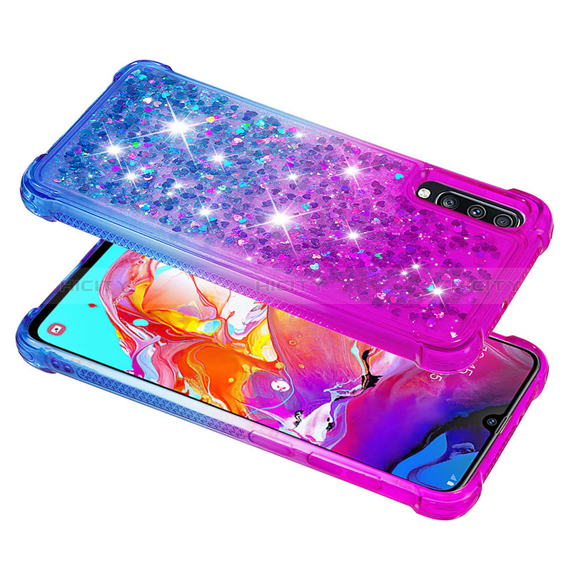 Custodia Silicone Cover Morbida Bling-Bling S02 per Samsung Galaxy A70