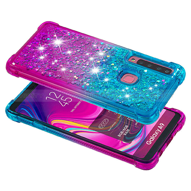 Custodia Silicone Cover Morbida Bling-Bling S02 per Samsung Galaxy A9 (2018) A920