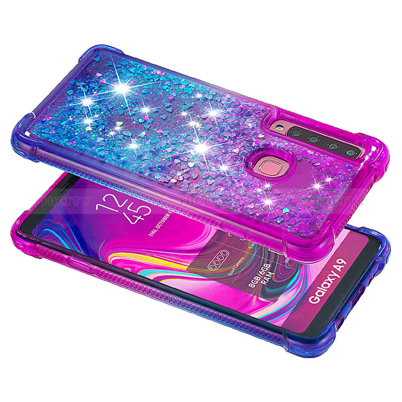 Custodia Silicone Cover Morbida Bling-Bling S02 per Samsung Galaxy A9 Star Pro
