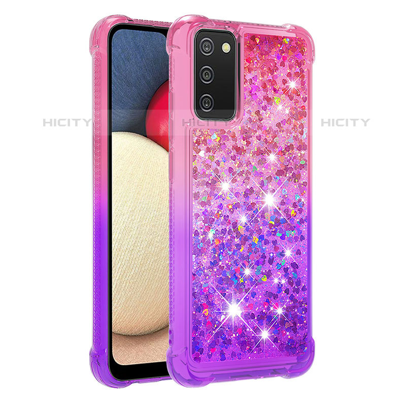 Custodia Silicone Cover Morbida Bling-Bling S02 per Samsung Galaxy M02s