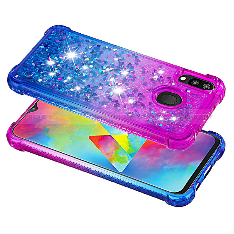 Custodia Silicone Cover Morbida Bling-Bling S02 per Samsung Galaxy M20