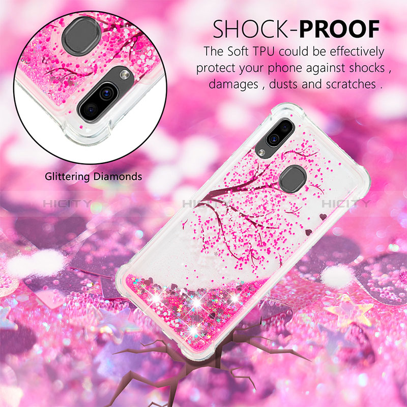 Custodia Silicone Cover Morbida Bling-Bling S03 per Samsung Galaxy A30