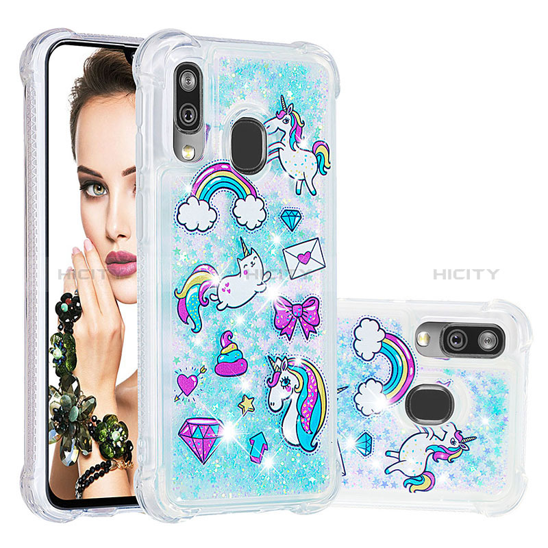 Custodia Silicone Cover Morbida Bling-Bling S03 per Samsung Galaxy A40