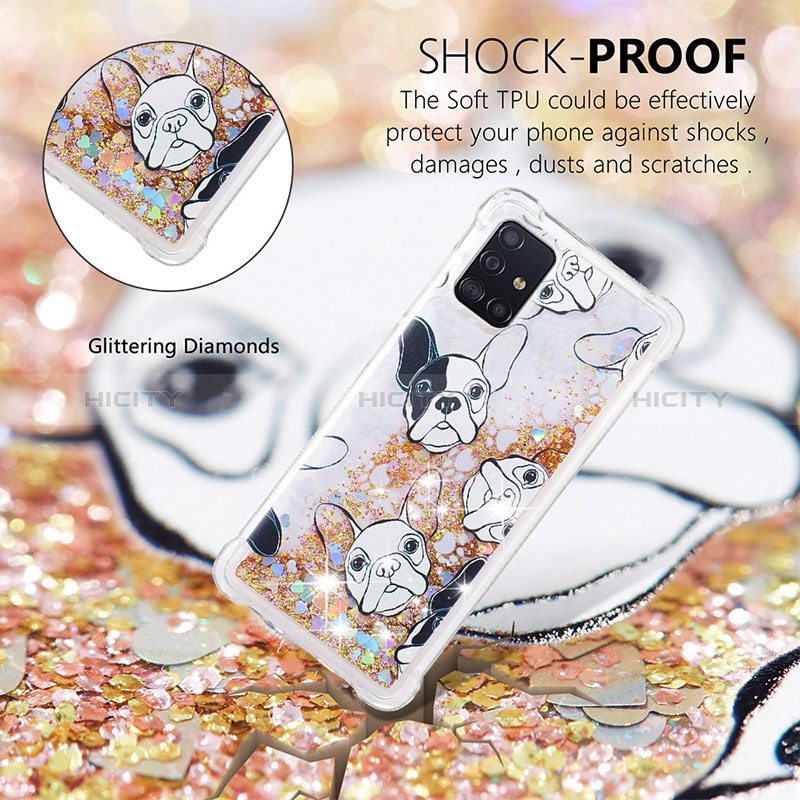 Custodia Silicone Cover Morbida Bling-Bling S03 per Samsung Galaxy A51 4G