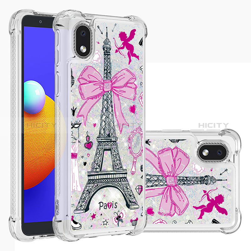 Custodia Silicone Cover Morbida Bling-Bling S03 per Samsung Galaxy M01 Core