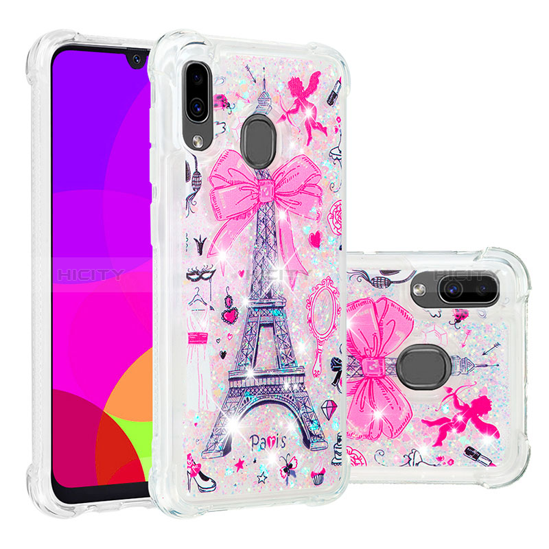 Custodia Silicone Cover Morbida Bling-Bling S05 per Samsung Galaxy A30