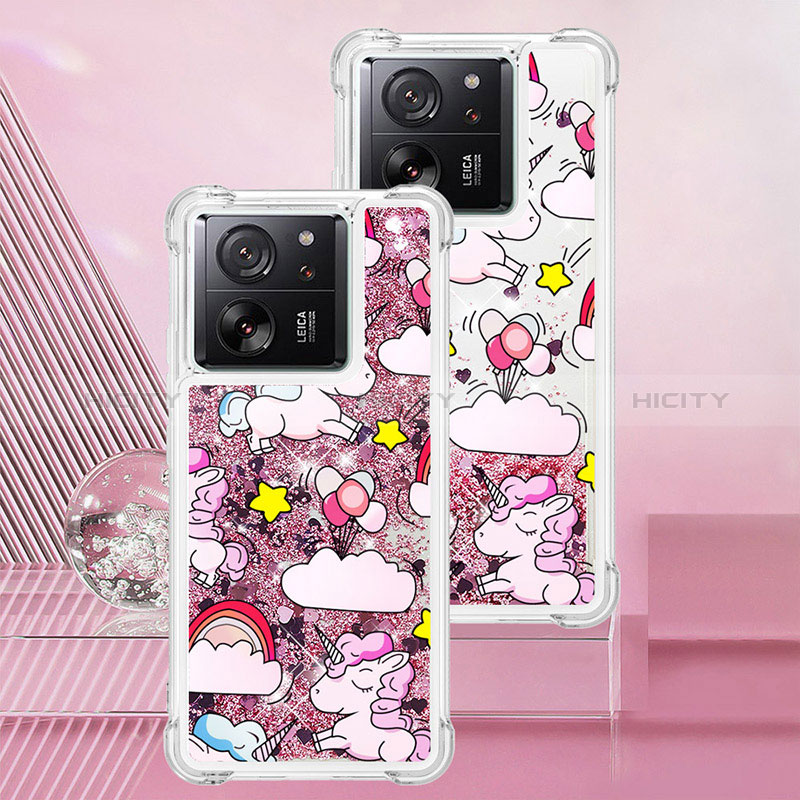 Custodia Silicone Cover Morbida Bling-Bling YB1 per Xiaomi Mi 13T 5G Lavanda