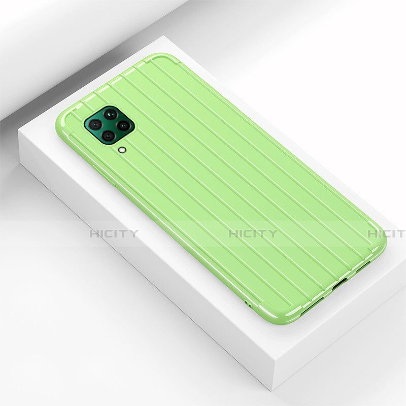 Custodia Silicone Cover Morbida Line C01 per Huawei Nova 7i Verde