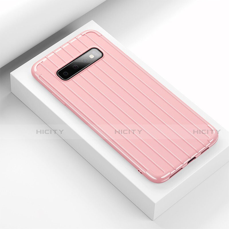 Custodia Silicone Cover Morbida Line C01 per Samsung Galaxy S10