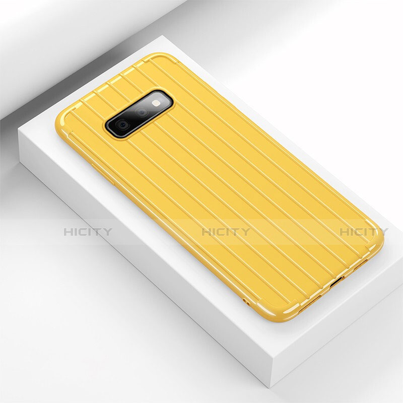 Custodia Silicone Cover Morbida Line C01 per Samsung Galaxy S10e Giallo