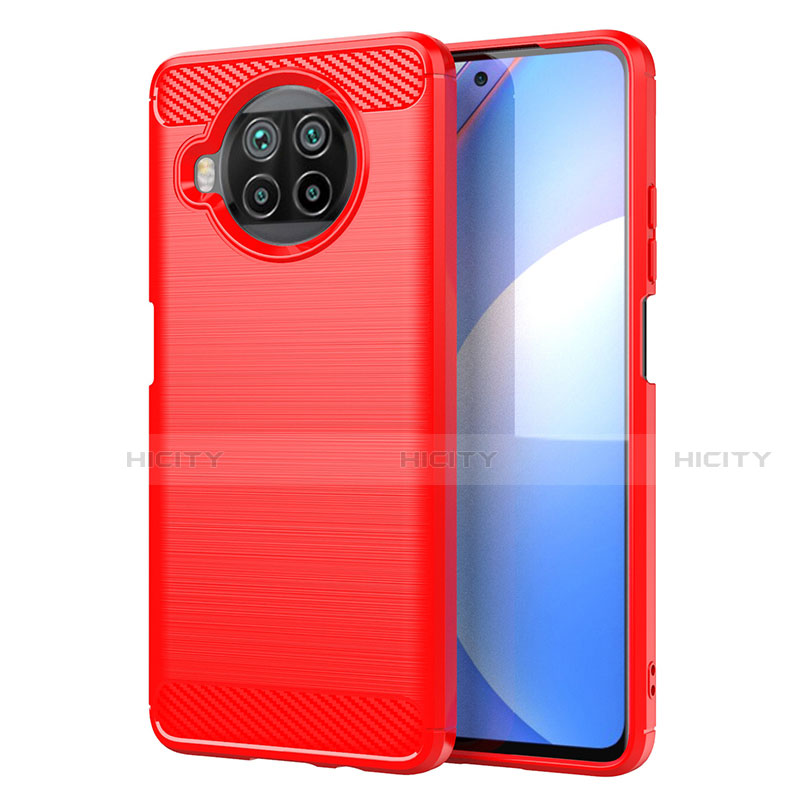 Custodia Silicone Cover Morbida Line C01 per Xiaomi Mi 10i 5G Rosso