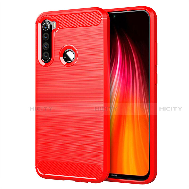 Custodia Silicone Cover Morbida Line C01 per Xiaomi Redmi Note 8 Rosso
