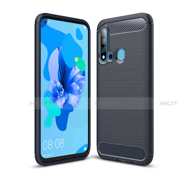 Custodia Silicone Cover Morbida Line C02 per Huawei P20 Lite (2019) Blu