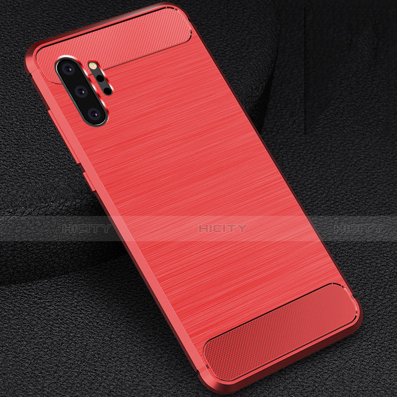 Custodia Silicone Cover Morbida Line C02 per Samsung Galaxy Note 10 Plus Rosso