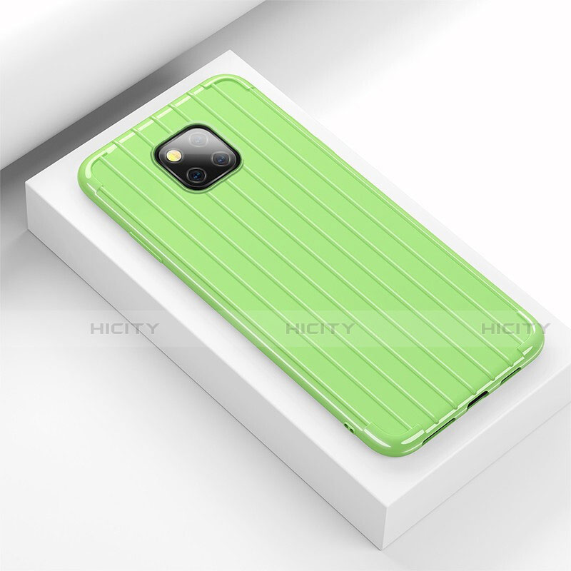 Custodia Silicone Cover Morbida Line C03 per Huawei Mate 20 Pro Verde