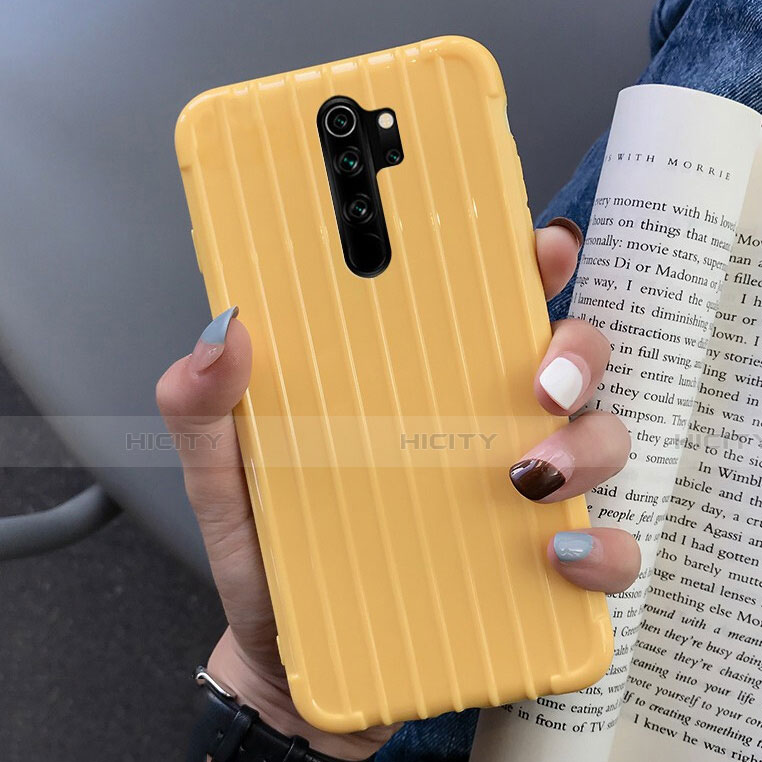 Custodia Silicone Cover Morbida Line C04 per Xiaomi Redmi Note 8 Pro Giallo