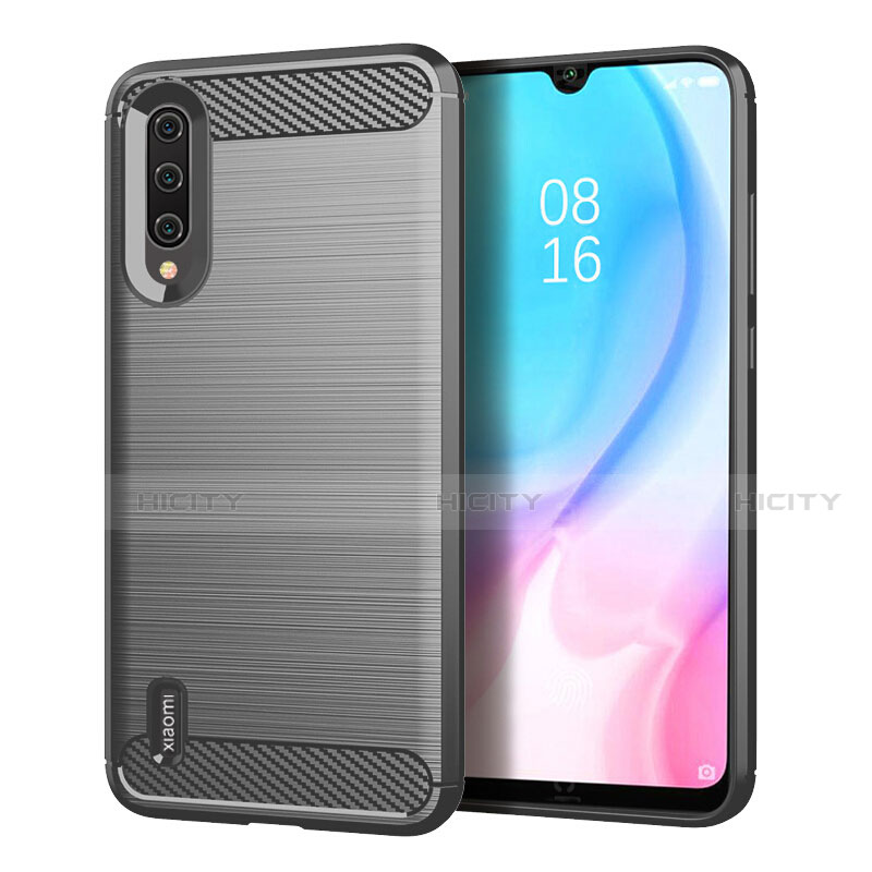 Custodia Silicone Cover Morbida Line C05 per Xiaomi Mi A3 Grigio