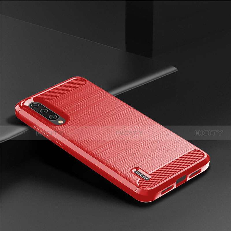 Custodia Silicone Cover Morbida Line C08 per Xiaomi Mi A3 Rosso